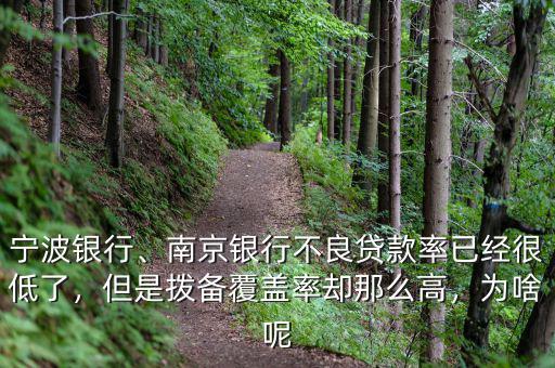 寧波銀行、南京銀行不良貸款率已經(jīng)很低了，但是撥備覆蓋率卻那么高，為啥呢