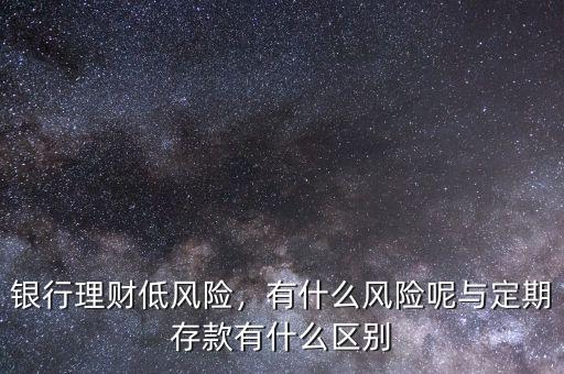 理財的風險是什么,有什么風險呢