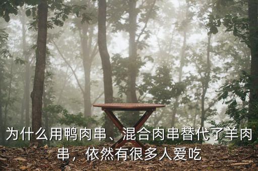 為什么用鴨肉串、混合肉串替代了羊肉串，依然有很多人愛吃