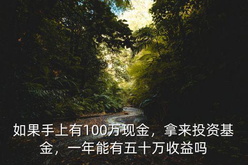 如果手上有100萬現(xiàn)金，拿來投資基金，一年能有五十萬收益嗎