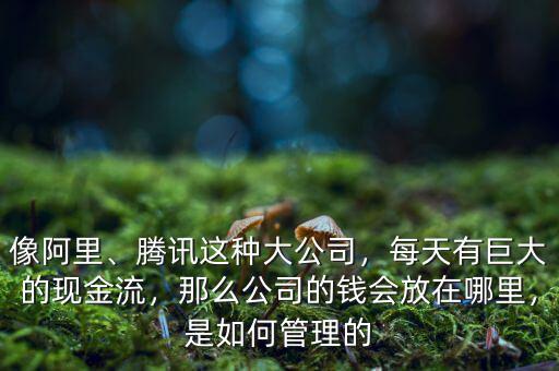 像阿里、騰訊這種大公司，每天有巨大的現(xiàn)金流，那么公司的錢會(huì)放在哪里，是如何管理的