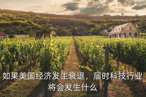 美國在經濟危機下什么行業,屆時科技行業將會發生什么