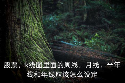 股票，k線圖里面的周線，月線，半年線和年線應該怎么設定