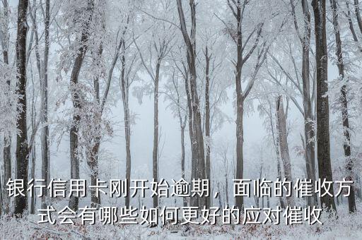 銀行信用卡剛開始逾期，面臨的催收方式會有哪些如何更好的應(yīng)對催收