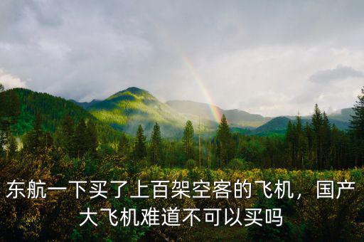 東航一下買了上百架空客的飛機(jī)，國產(chǎn)大飛機(jī)難道不可以買嗎