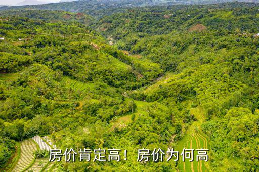 房價肯定高！房價為何高