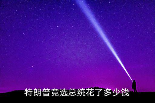 特朗普競選總統花了多少錢