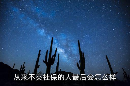 不交社保會怎么樣,不交養老保險