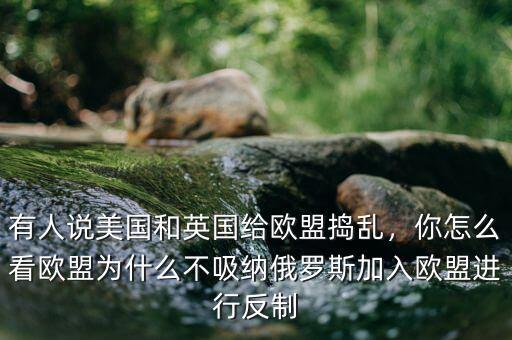 有人說美國和英國給歐盟搗亂，你怎么看歐盟為什么不吸納俄羅斯加入歐盟進行反制