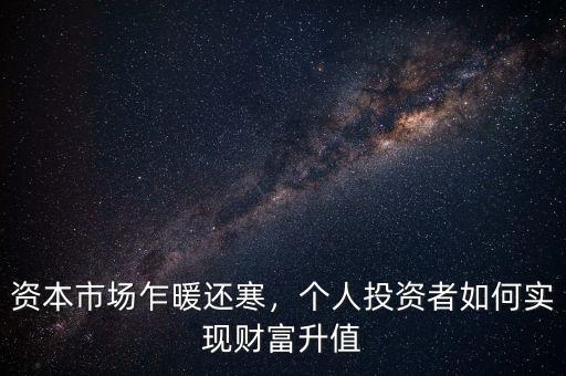 資本市場乍暖還寒，個人投資者如何實現財富升值