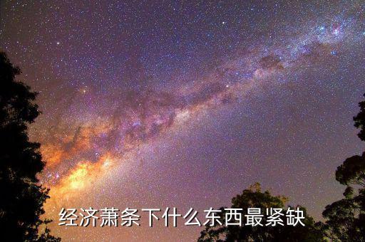 經濟蕭條下什么東西最緊缺
