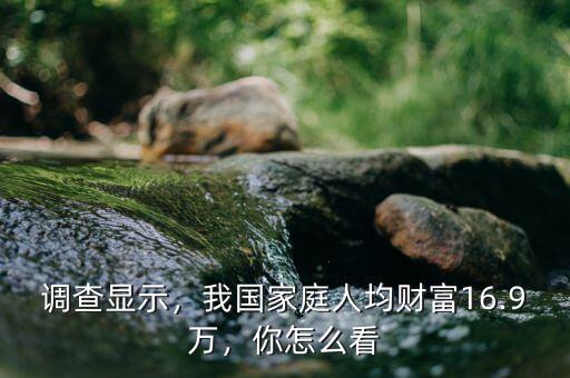 調查顯示，我國家庭人均財富16.9萬，你怎么看