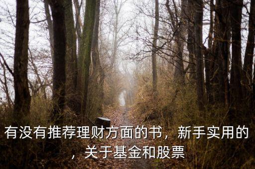 有沒有推薦理財方面的書，新手實用的，關于基金和股票