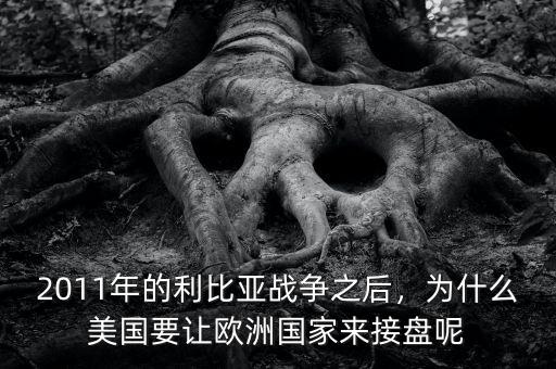 歐債危機下的法國為什么要發動利比亞戰爭,2011年的利比亞戰爭之后