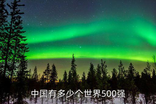 世界五百強中國企業有多少家,中國有多少個世界500強