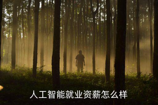 人工智能就業怎么樣,人工智能就業資薪怎么樣