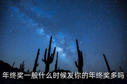 年終獎一般什么時候發你的年終獎多嗎