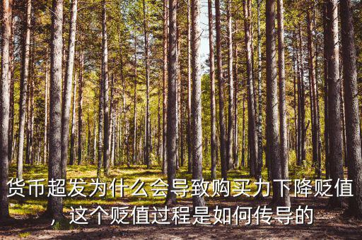 貨幣超發為什么會導致購買力下降貶值，這個貶值過程是如何傳導的