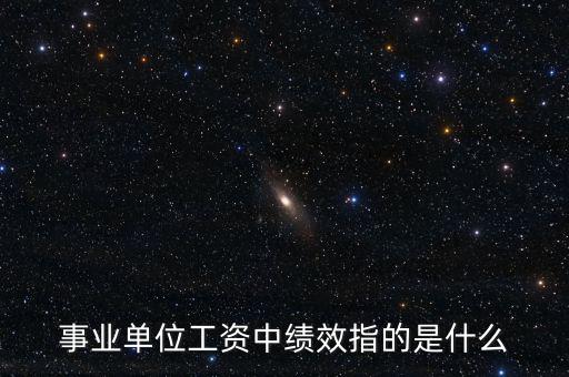 事業單位績效工資什么意思,而事業單位人員沒有