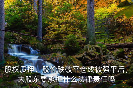股權(quán)質(zhì)押，股價跌破平倉線被強平后，大股東要承擔(dān)什么法律責(zé)任嗎