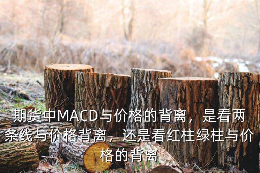 期貨中MACD與價格的背離，是看兩條線與價格背離，還是看紅柱綠柱與價格的背離