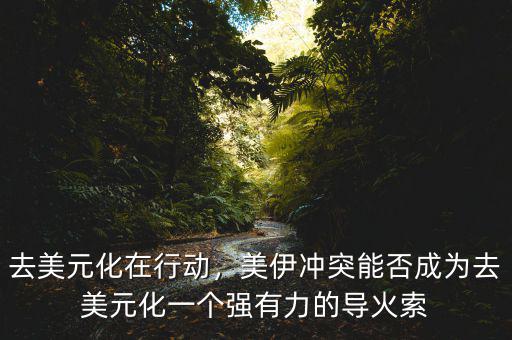 去美元化在行動，美伊沖突能否成為去美元化一個強有力的導火索