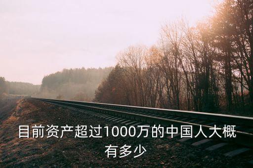 目前資產超過1000萬的中國人大概有多少