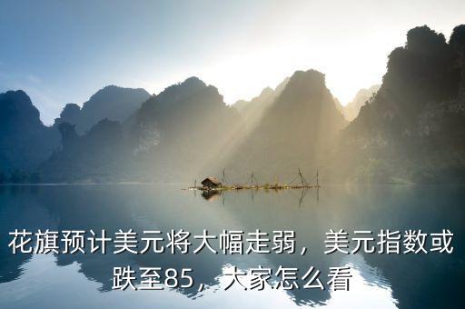 美元指數怎么看,美元指數持續走弱