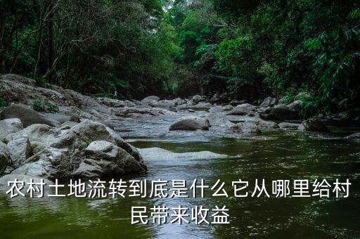什么是農村土地流轉,農村土地流轉到底是什么