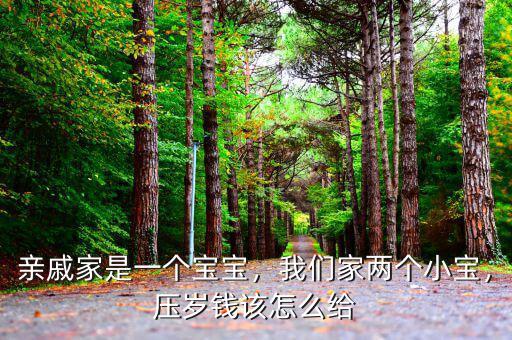 親戚家是一個寶寶，我們家兩個小寶，壓歲錢該怎么給