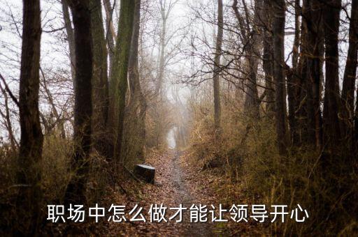 怎么做領導,職場中怎么做才能讓領導開心