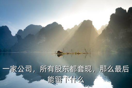 一家公司，所有股東都套現，那么最后能留下什么
