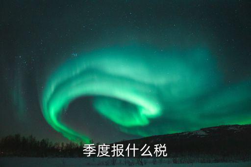 企業季度申報報什么，一般納稅人商業企業查賬征收月度季度分別要申報哪些稅種