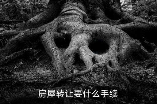 房屋轉讓要什么手續