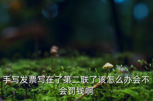 手寫發票寫在了第二聯了該怎么辦會不會罰錢啊