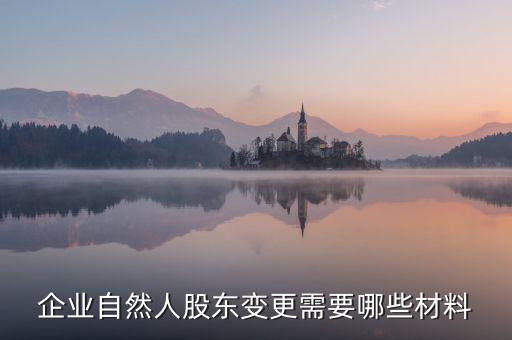 變更自然人登記業務需要帶什么，企業自然人股東變更需要哪些材料