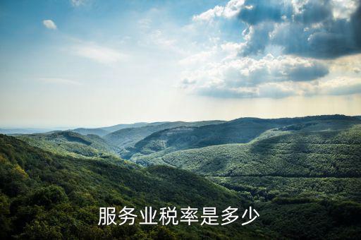 服務業稅率是多少