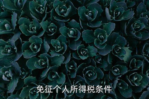 四業免征個人所得稅有什么要求，個人所得稅減免稅有哪些要求