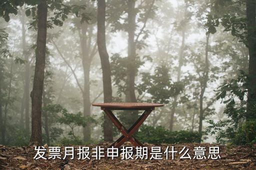 發票月報非申報期是什么意思