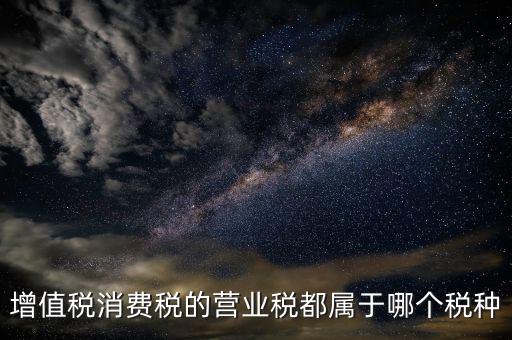 營業稅是什么稅種，營業稅屬于什么稅種