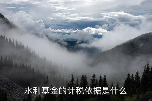 水利基金的計稅依據是什么，水利建設基金計稅依據是什么