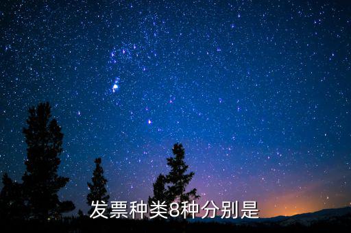 發票種類8種分別是