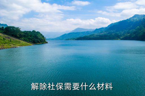 社保解除非正常 需要什么資料，社會保險撤銷有什么材料