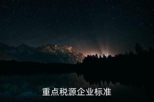 什么企業報重點稅源，報重點稅源報表的目的是什么