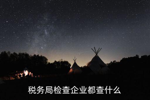 稅務局檢查企業都查什么