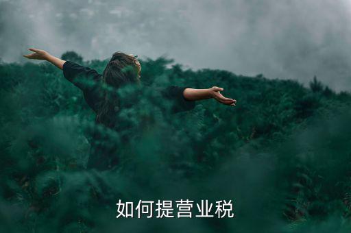 如何提營業稅