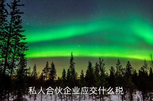 私營合伙企業交什么稅，私營企業都要交納哪些稅