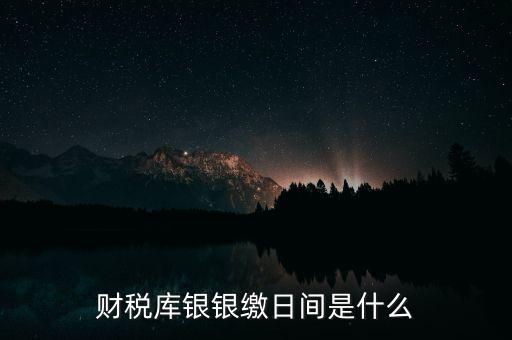 稅庫銀繳款什么意思，國稅和稅庫銀是怎樣個區分