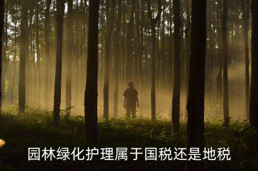 綠化養護屬于什么稅種，園林綠化護理屬于國稅還是地稅