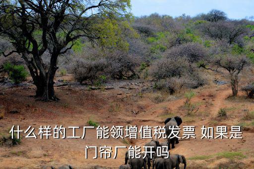 什么樣的公司可以領發(fā)票，什么樣的工廠能領增值稅發(fā)票 如果是門簾廠能開嗎